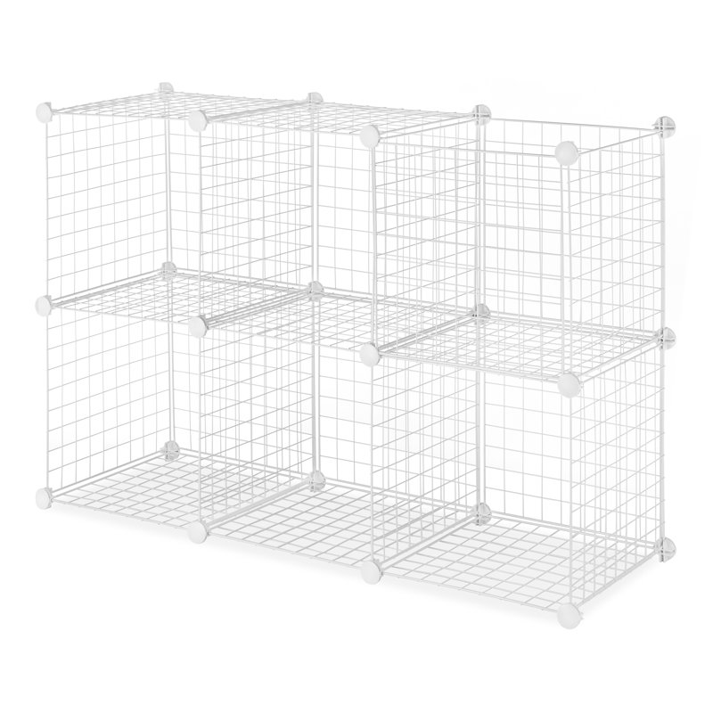 14.5" W Storage Rack, White