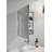 One Door Aluminum Medicine Cabinet