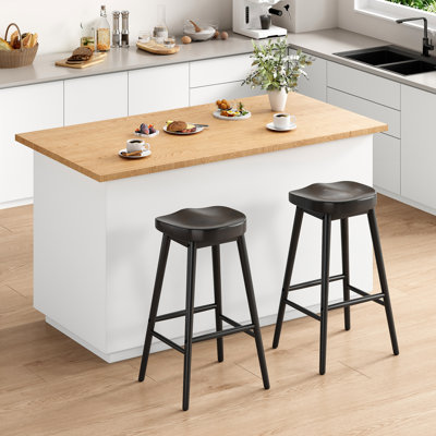 Tabouret de bar en bois massif Danel