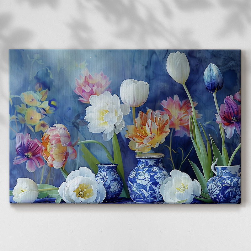 Série Floral-CX -Galerie enveloppée Cavas, 40 x 60