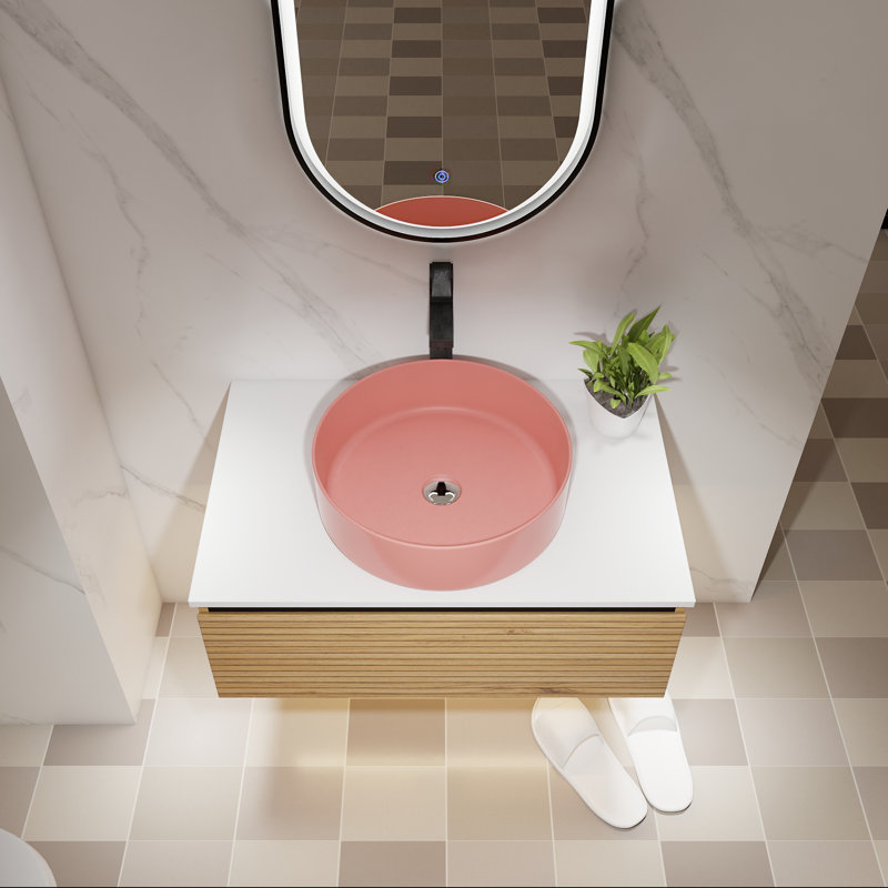 30" Floating Bathroom Vanity with Ceramic Sink & Soft-Close Drawer, 30"