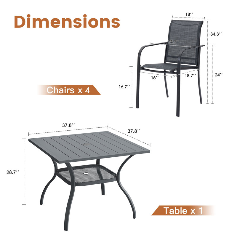 Lavonya 4 - personne 37,8 L extérieur, Gris / Gris