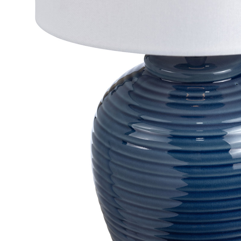 Lampe de table en céramique avec abat-jour