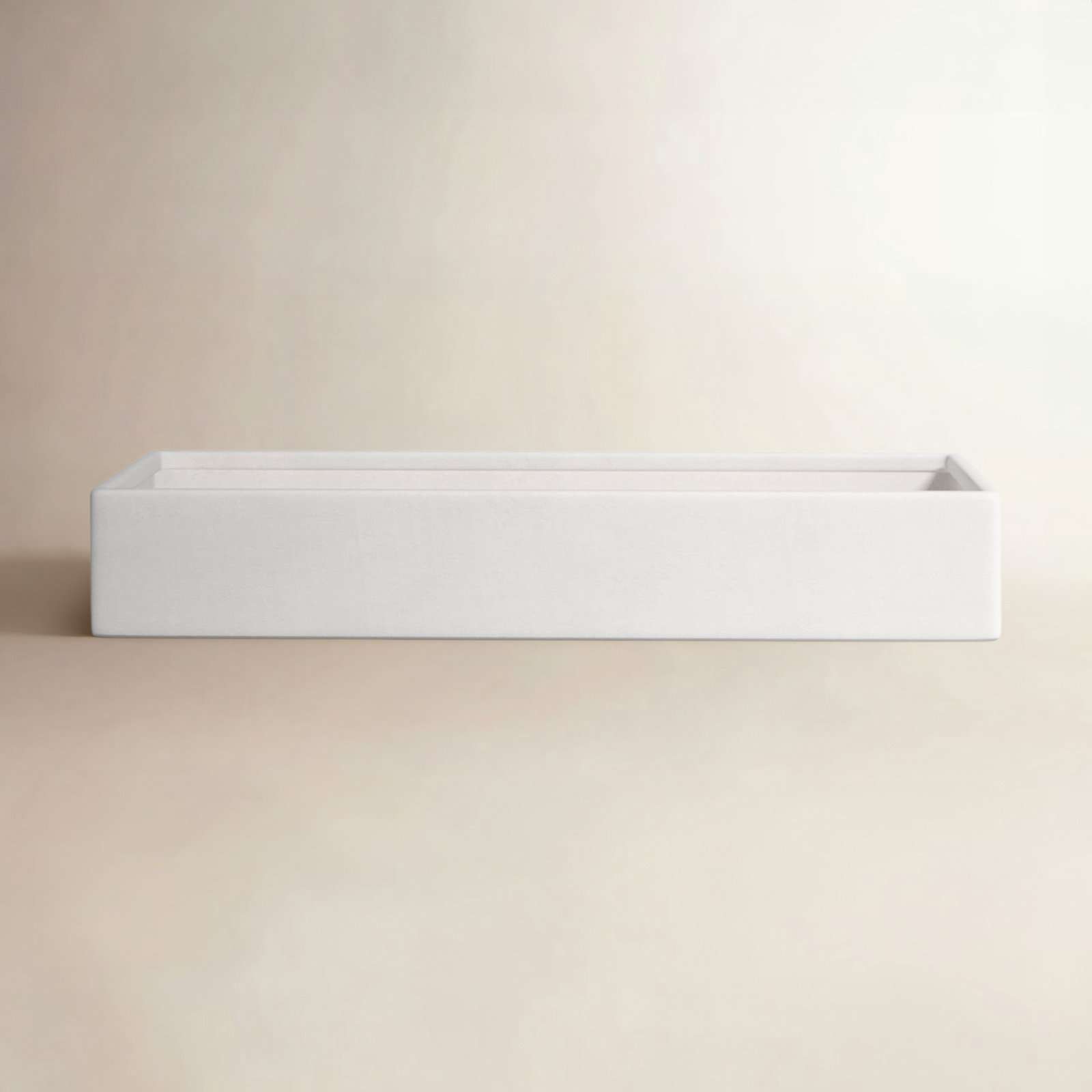 Chip 14" Ceramic Pot Planter, White