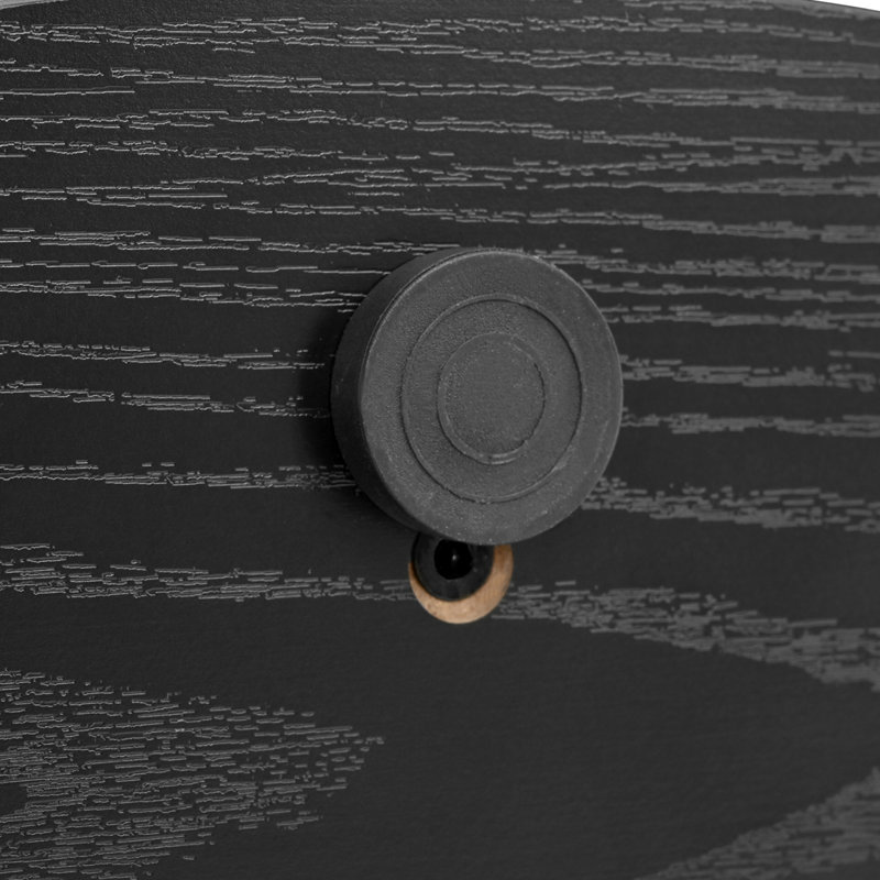 Ensemble de 2 tables basses rondes, Noir