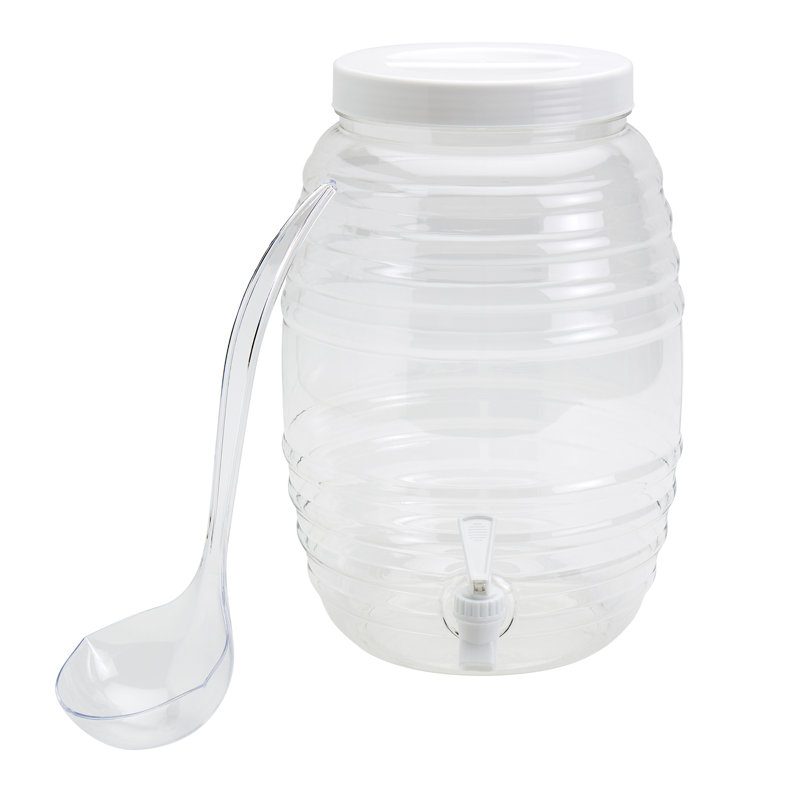 INFUSE 10.5L Plastic Jaron Drink Dispenser with Ladle