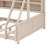 Twin XL Over Queen Bunk Bed With Integrated Shelving, Color-Changing Lights And Pegboard-1038158024