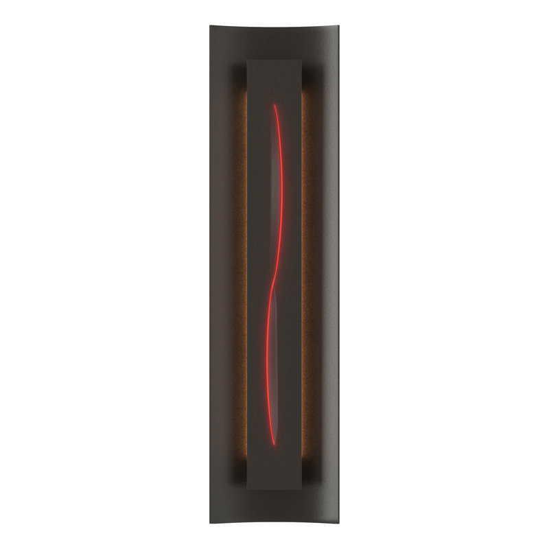 Gallery Dimmable 8 Lbs Flush Mount Scone, Red, Oil Rubbed Bronze