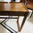 Simple Dark Brown Household 2-drawer Writing Desk-1251695619