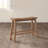 Colynn Saddle Seat Bench with Angled Frame, Sandblasted Acacia Wood-1829811174