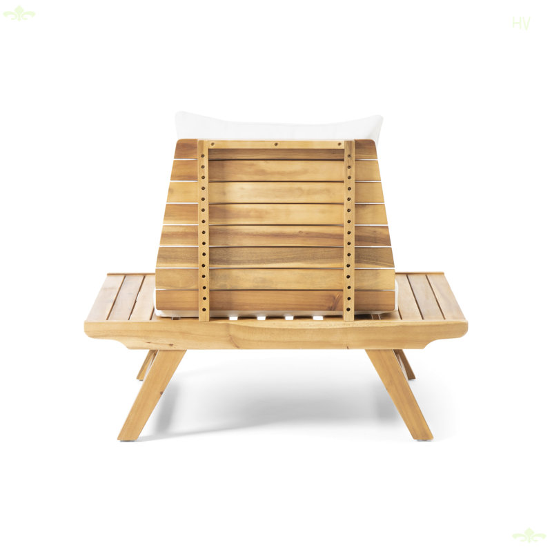 Fauteuil club d'extérieur, Blanc / sarcelle