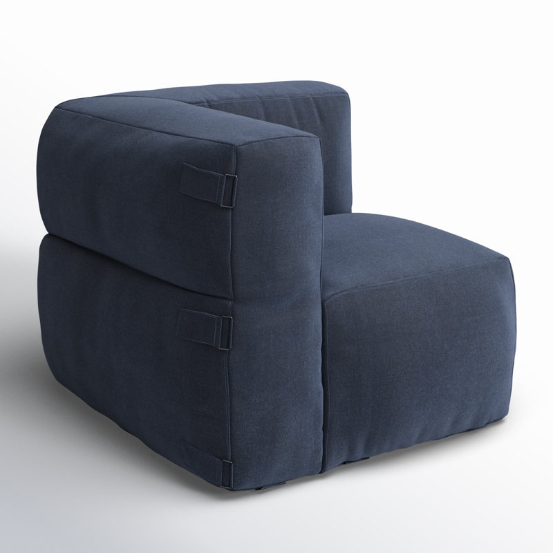 Sunbrella Outdoor Solid Modular Seating, Blue