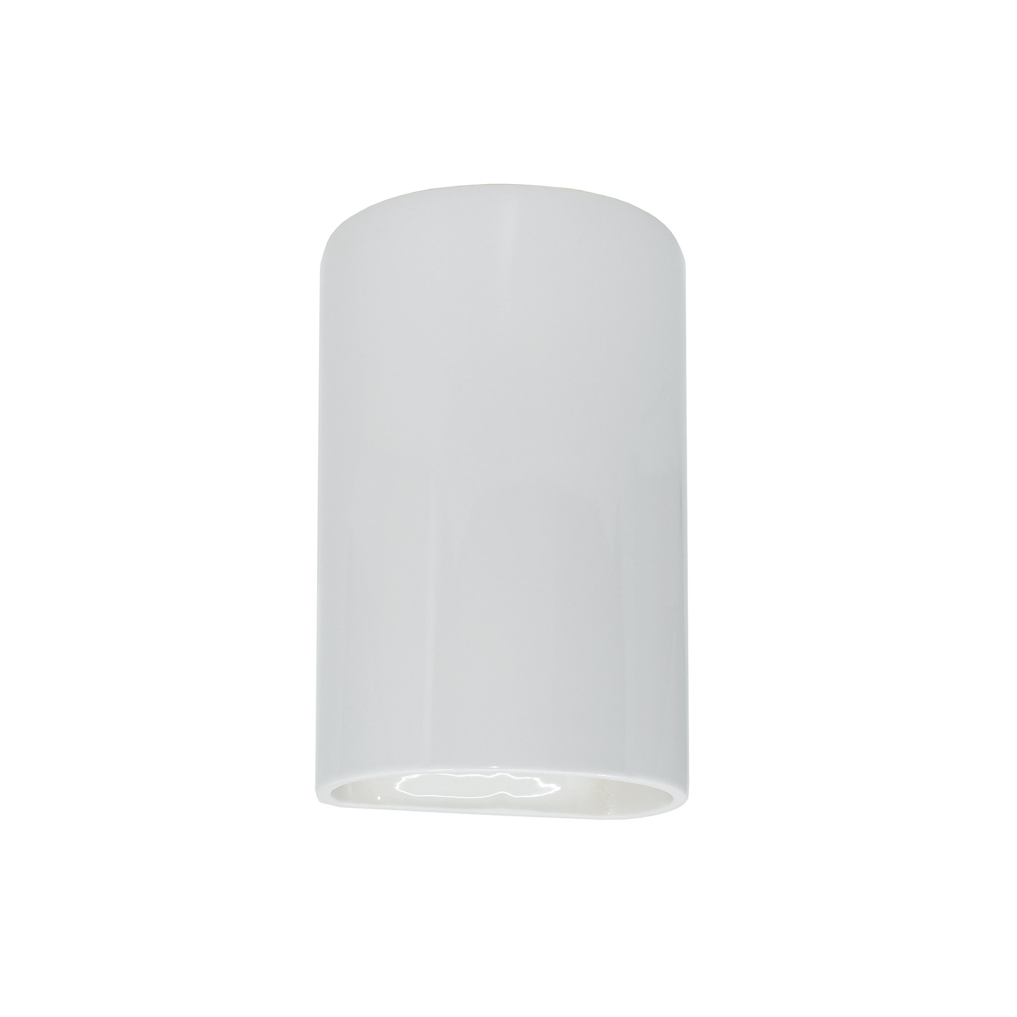 Pacursa Ceramic Dimmable Flush Mounted Sconce, Gloss Blush, 9.5" H x 5.75" W x 4.5" D, Incandescent (Not included)