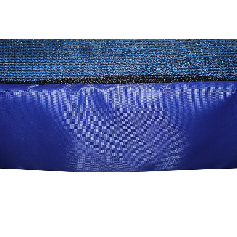 Trampoline hexagonale pour enfants avec enceinte sécuritaire, Blue