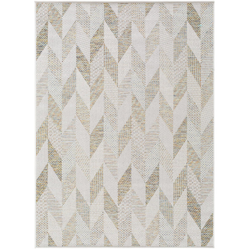 Tapis intérieur / extérieur tissé à la machine, Rectangle 7 pi 6 po x 10 pi