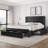 Avelle Vegan Leather Metal Platform Storage Bed with 3 Storage Drawers and Built-In USB Ports-866905213-871123725