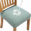 Housse de siège de salle à manger imperméable - vert sauge - ensemble de 6, extensible, amovible, lavable, anti-poussière, multi-usage