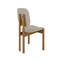 Chaise d'appoint Gales Mid-Century avec pieds en bois d'eucalyptus massif gris-1757641019
