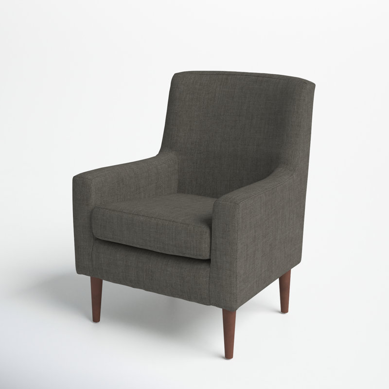 Pecora Upholstered Armchair, Dark Gray