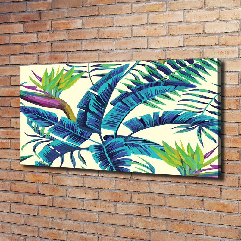 Tropical Leaves - Wrapped Canvas Print