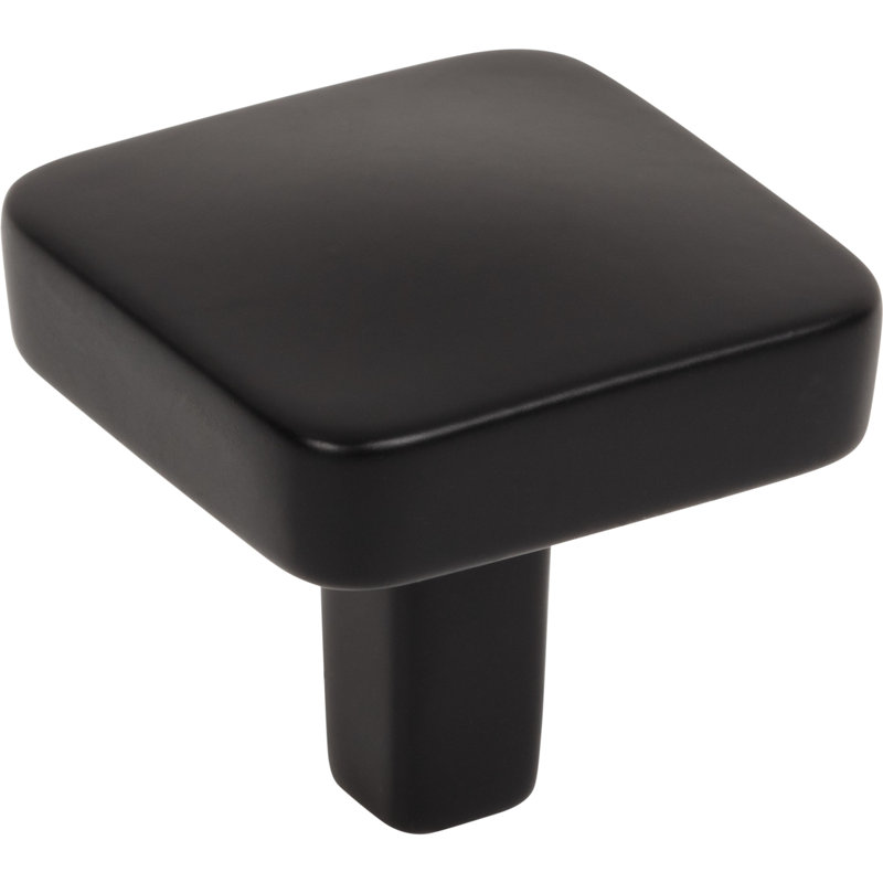 Whitlock Square Knob, Matte Black