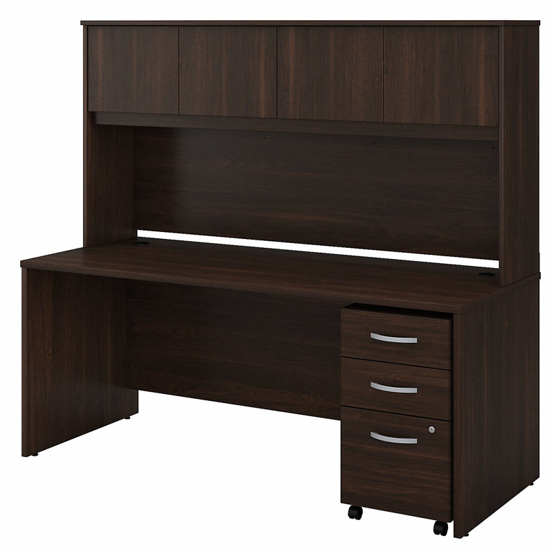 Bureau de direction avec huche Studio C, Noyer noir