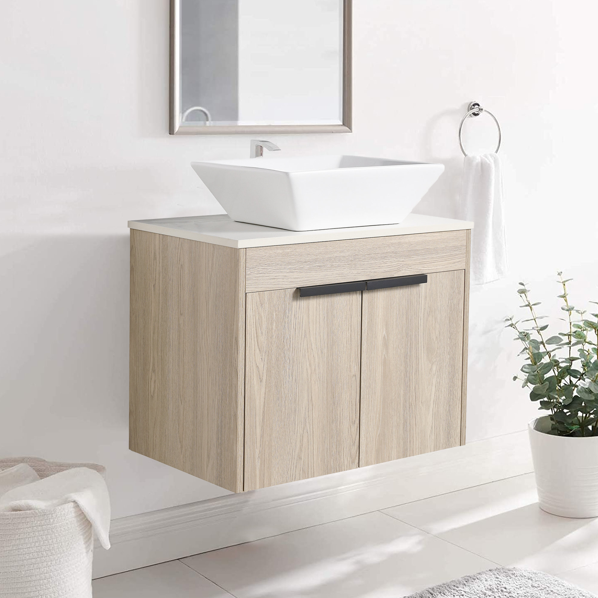 Hokku Designs Solid Wood Drill / Screw Bathroom Cabinet | Wayfair