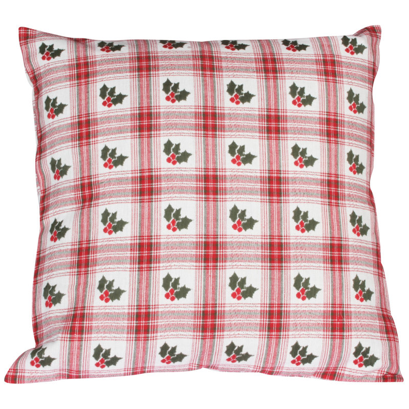 Nunez Plaid Square Cushion