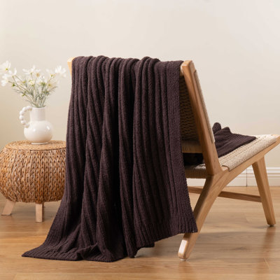 Cozy Lightweight Decorative Blanket For Sofa, 50"X60"