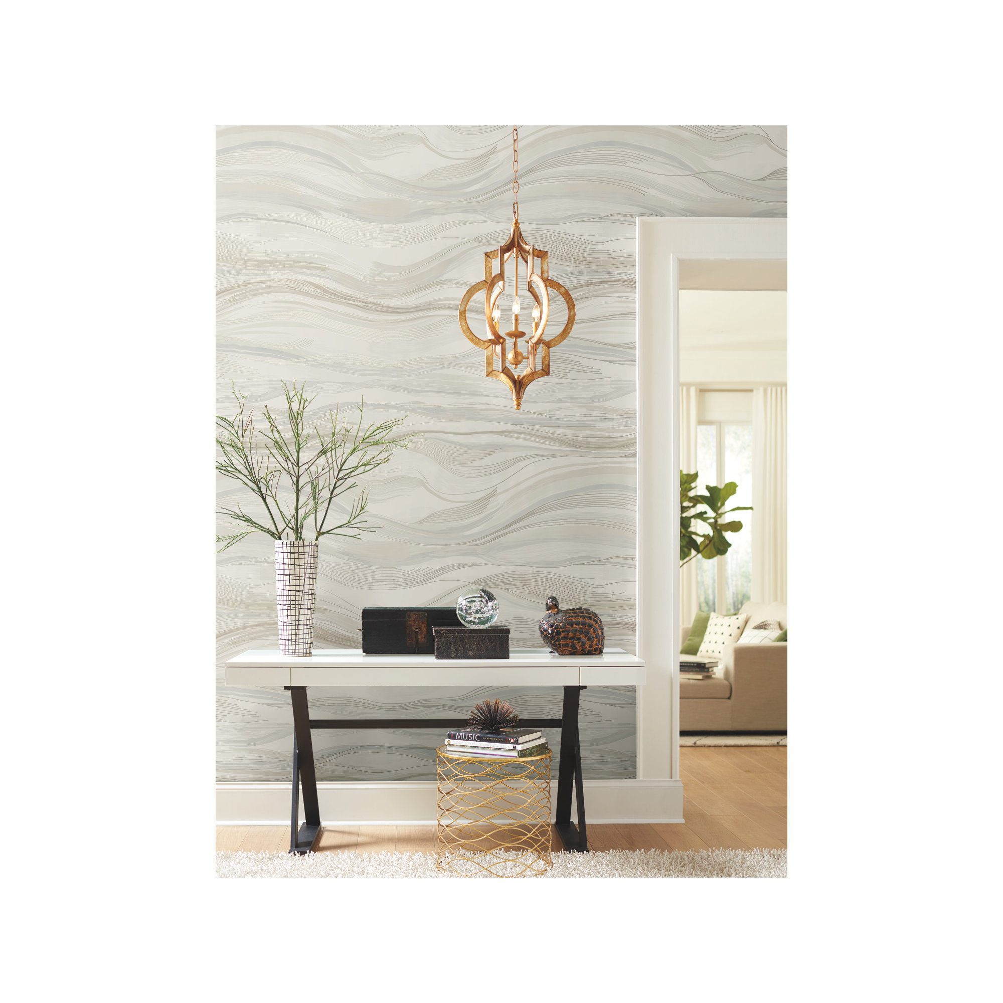 Almira Abstract Wallpaper, Neutral