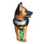 Ornement de Noël en verre soufflé Old World pour arbre de Noël, chien de la police K-9