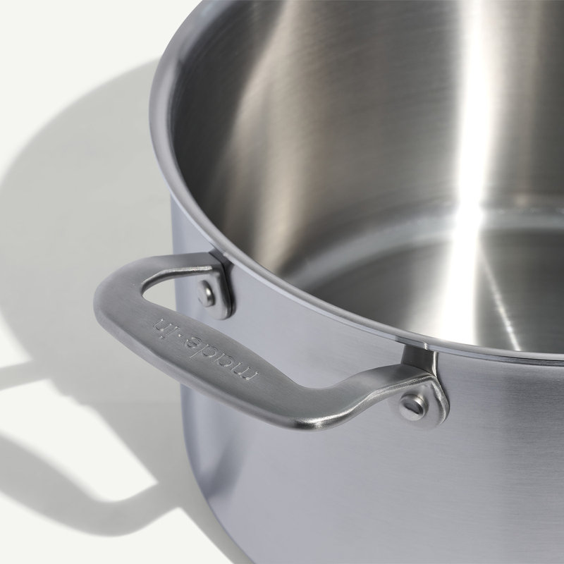 Stainless Clad 8 qt. Stock Pot with Lid