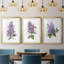 " Awash In Lilac I " 3 - Pieces Painting Print-69982241-69982242