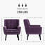 Ensemble de 2 fauteuils capitonnés rembourrés à dossier large-1460378989