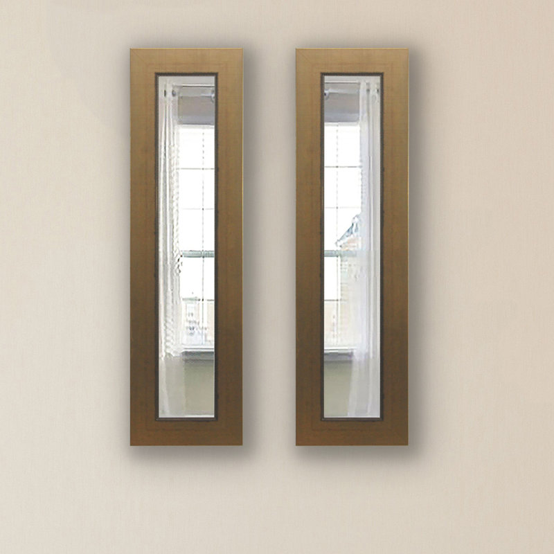 Doylestown Flat Wall Mirror, 21" H x 9" W