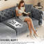 37.18 " Velvet Sleeper Sofa