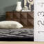 Tapis gris foncé en laine touffeté et fabriqué à la main à motif abstrait Amier-389242007