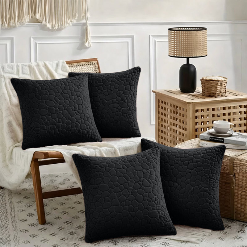 Square Cushion, Black