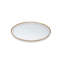 Assiette plate en verre 13 po, 4 pièces