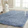Assar Handmade Tufted Light Blue Area Rug