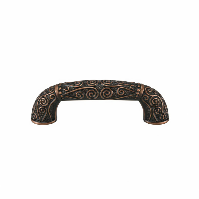 EDGAR BEREBI DECO 3" CENTER TO CENTER PULL IN SATIN NICKEL PLATE, Oil Rub Bronze