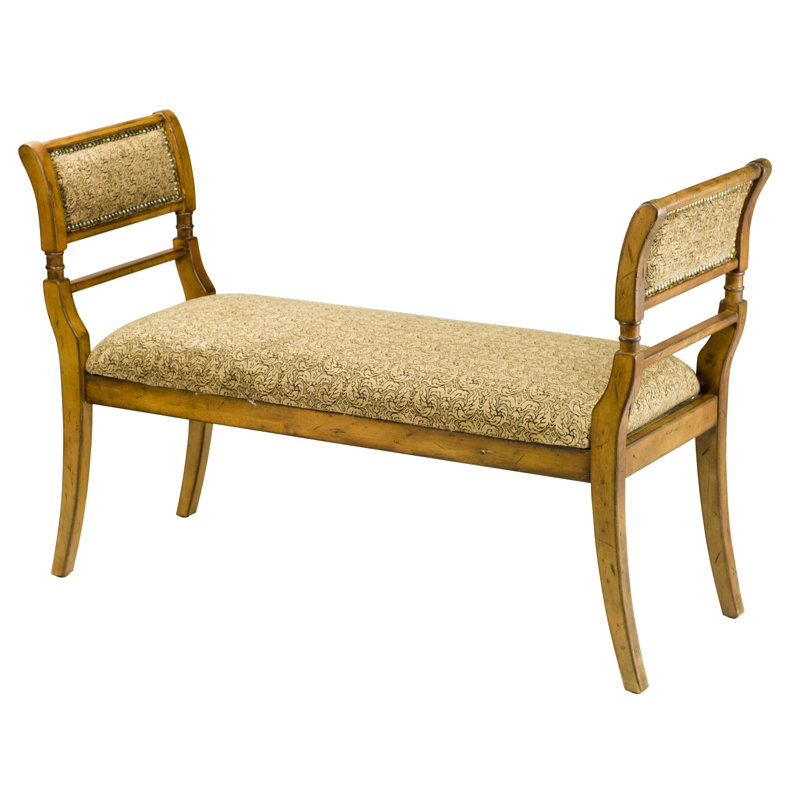 Banc recouverts de tissu d'ameublement