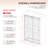 UKD01 61 to 65 in. x 76 in. H Frameless Double Sliding Shower Door with 3/8 in. (10mm) Clear Glass -120280488-122741032