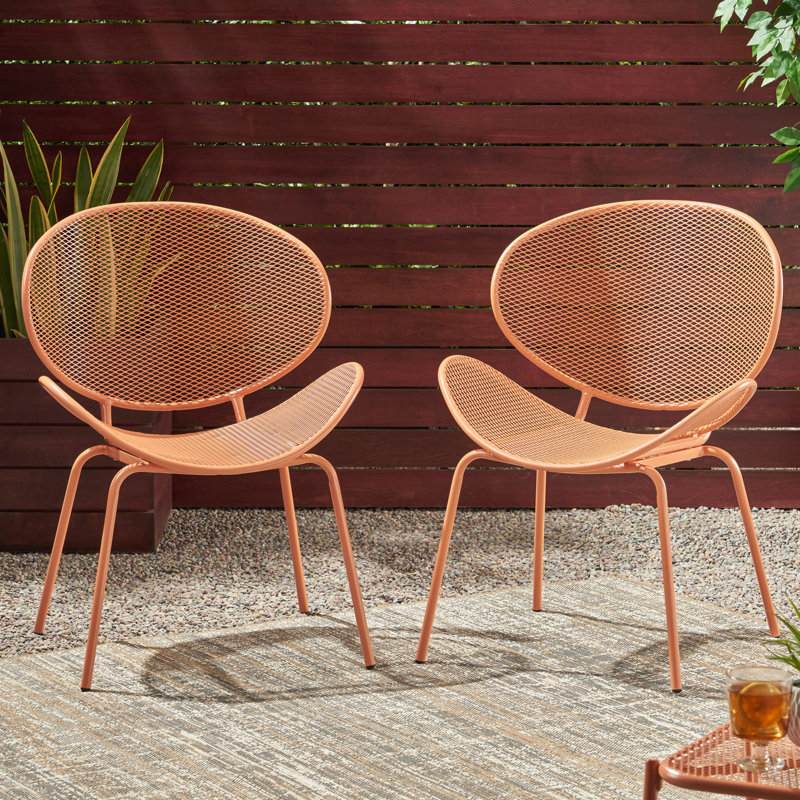 Chaise ELBA (ensemble de 2), Orange