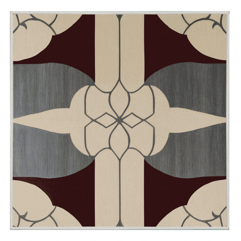 Pattern Reflection Rug, Square 8'