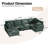 6 - Piece Reversible Modular Corner Sectional with Removable Ottoman-1711400898