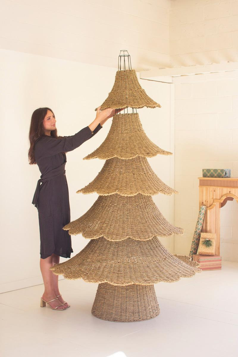 GIANT WOVEN VINE CHRISTMAS TREE #1