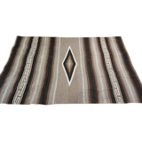 Antique Navajo Native American Geometric Flat Weave Rug