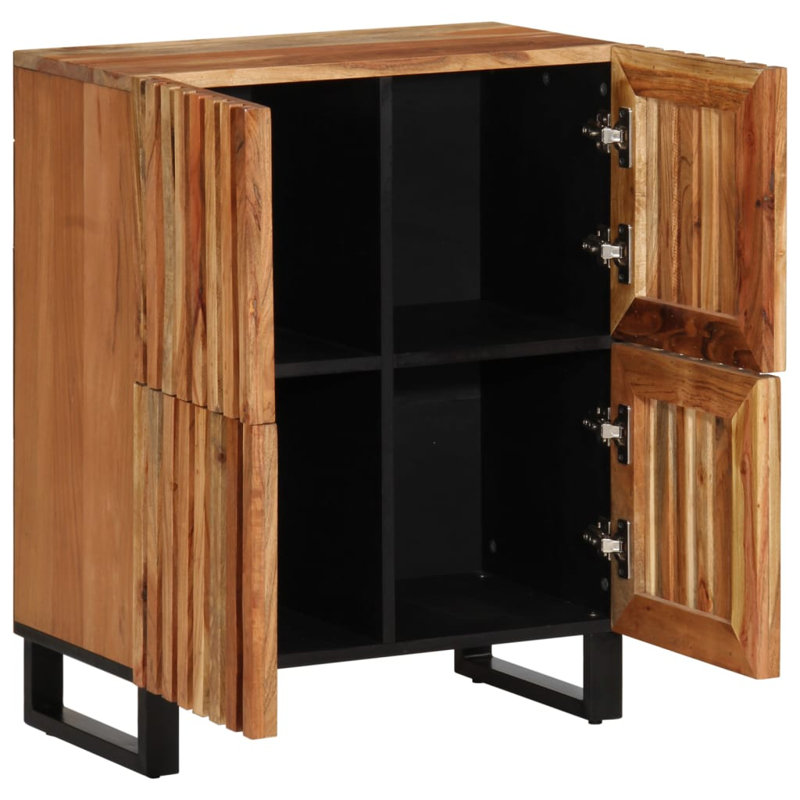 Litisha Glass Accent Chest, Ochre Brown