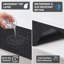 Doublure de tablette et de tiroir de qualité supérieure, tissu rembourré épais, absorbant, imperméable, antidérapant, non adhésif, doublures pour armoires de cuisine, armoires (gris anthracite) (12 po x 59 po) (fabrication américaine)-101170186-91567140